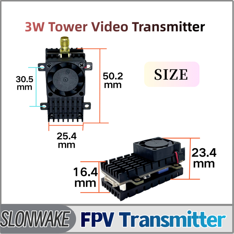 Fpv Drone Frame - SLONWAKE 5.8G 3000mW Simulazione VTX FPV